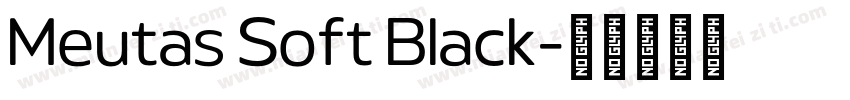 Meutas Soft Black字体转换